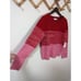 NWT Cupcakes & Cashmere Red and Pink Colorblock Crewneck Sweater - Size M