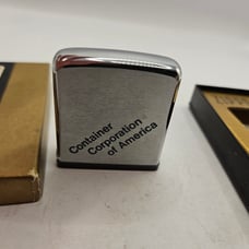 Vintage Zippo Advertising Rule Container Corporation Of America Tape Measure.