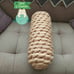 Armknitted Special Throw Pillow in begie color