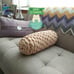 Armknitted Special Throw Pillow in begie color
