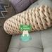 Armknitted Special Throw Pillow in begie color