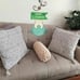 Armknitted Special Throw Pillow in begie color