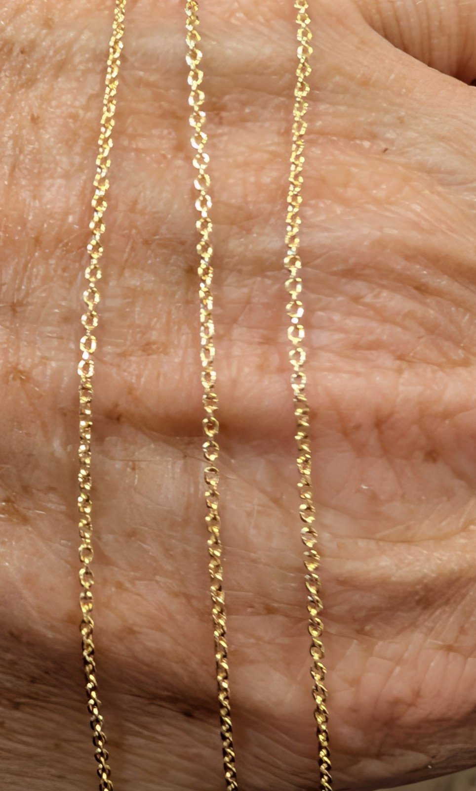 10k Gold Cable Link Necklace 22-in - NEW