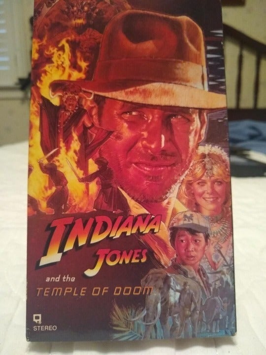 VHS Indiana Jones and the Temple of Doom 1st printing