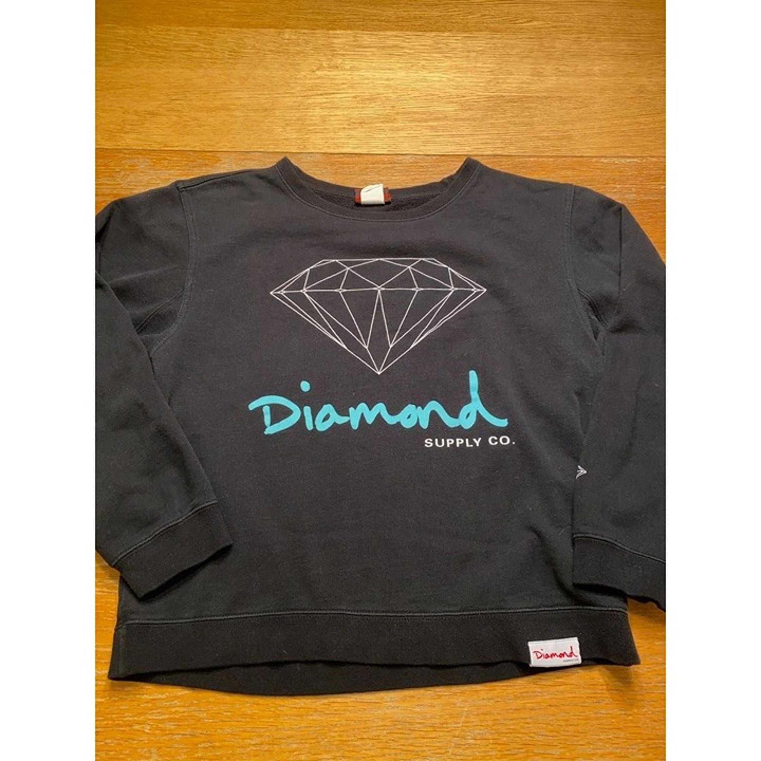 Diamond Supply Co. Black Graphic Sweatshirt Crewneck Youth Size YL