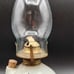 Vintage Signed Pottery Jug Oil Lamp With Winter Barn Scene
