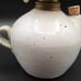 Vintage Signed Pottery Jug Oil Lamp With Winter Barn Scene