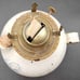 Vintage Signed Pottery Jug Oil Lamp With Winter Barn Scene