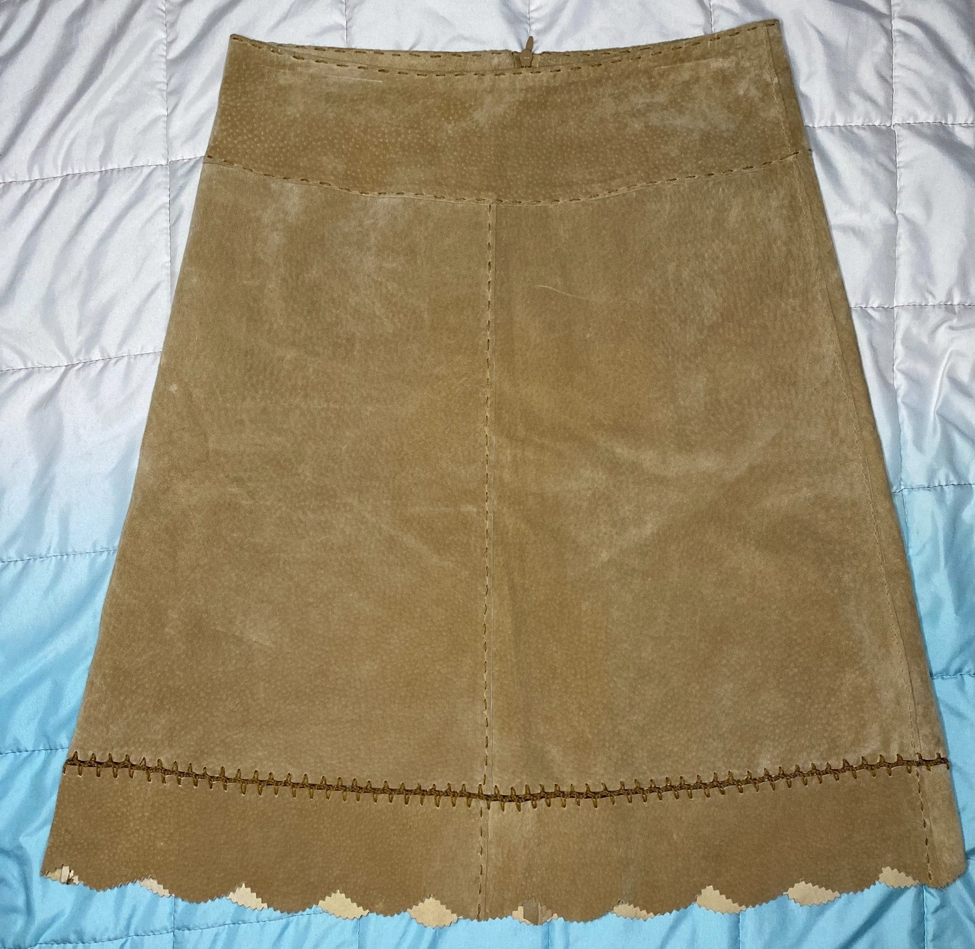 Arden B. leather handstitched skirt size 2
