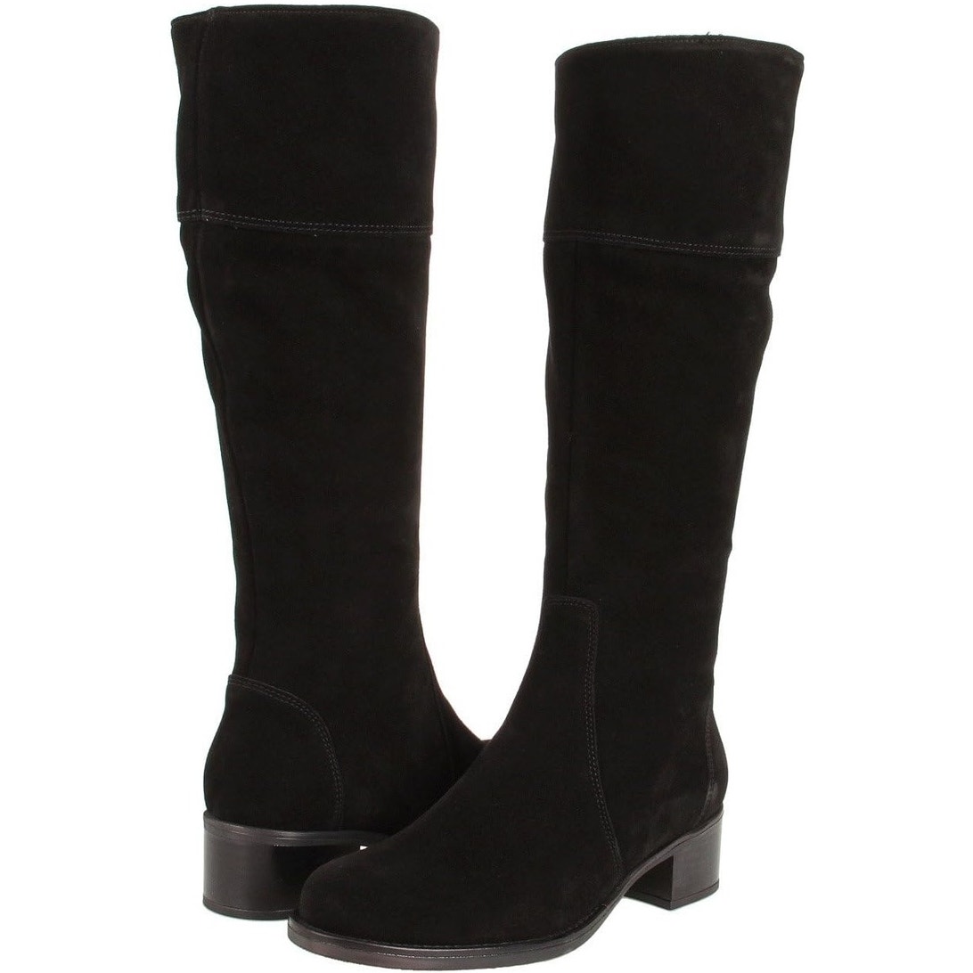 La Canadienne Women's Passion Black Suede Boots Size 6WW