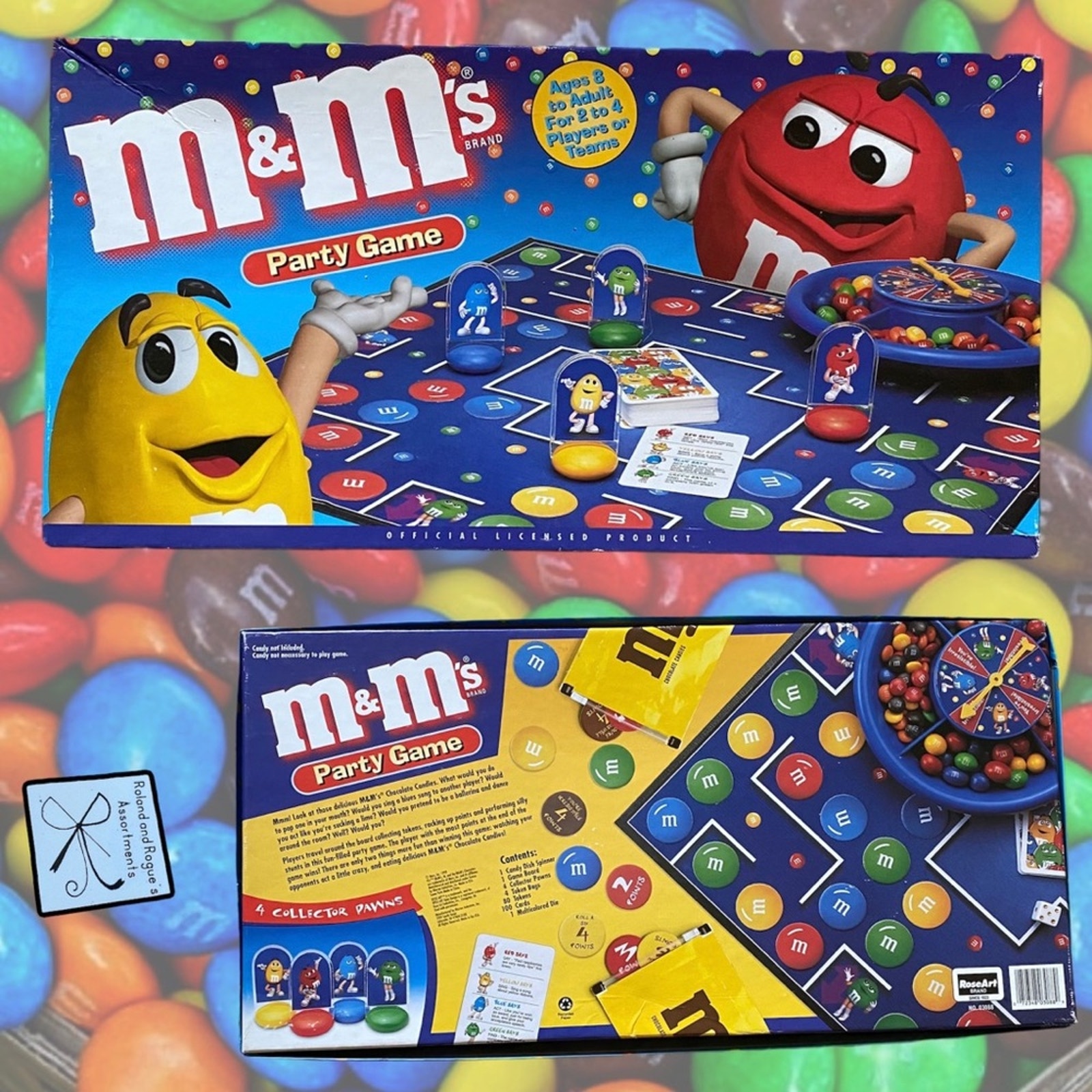 Roseart M&M's Candy Brand 1999 Party Game incomplete