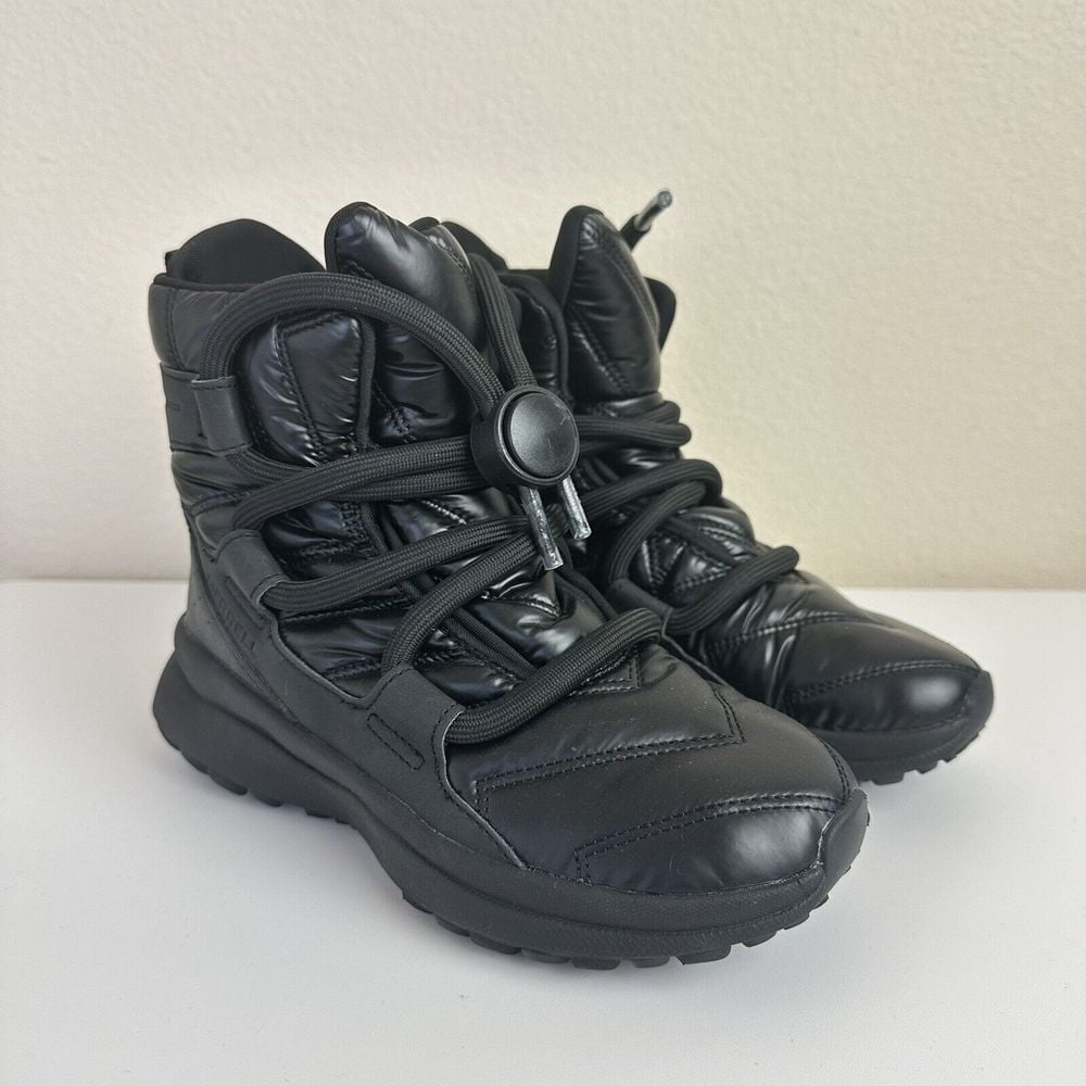Merrell Insulated Cloud Puff Snow Boots Black Waterproof Women's Size 6 Outdoors