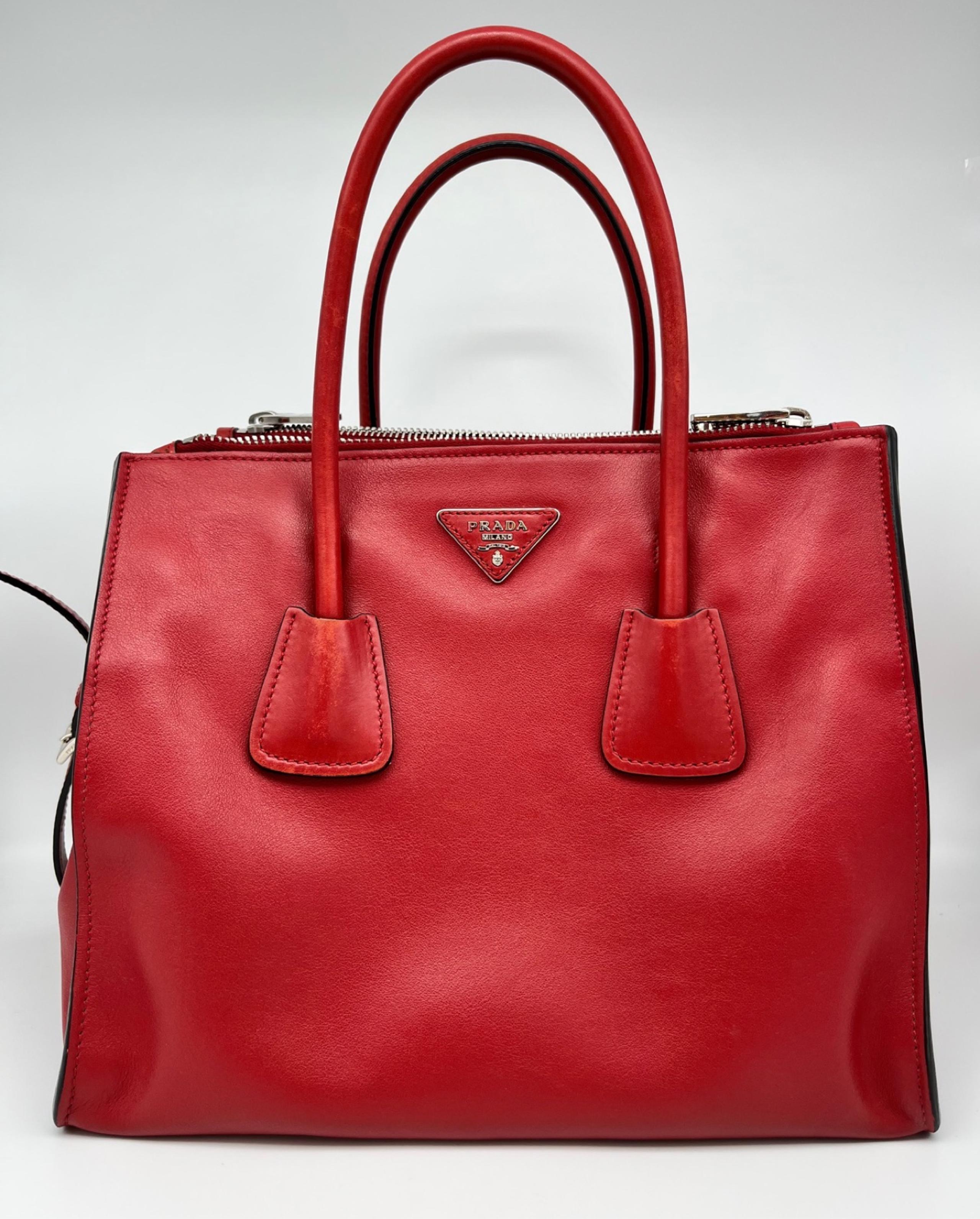 Red Prada Tote Bag
