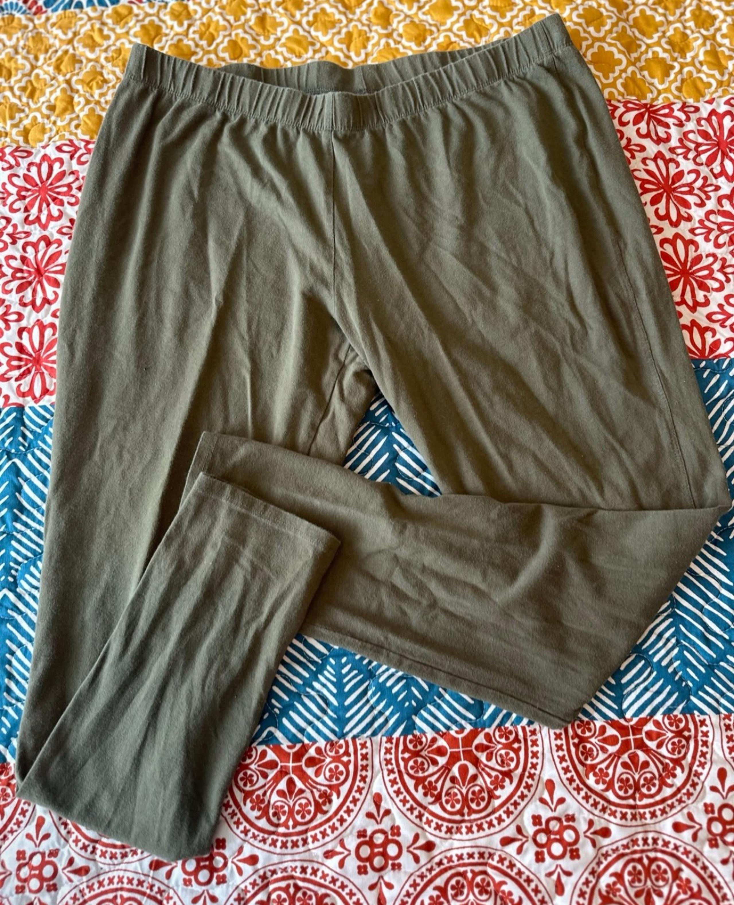 FADED GLORY WOMEN CASUAL LOUNGE GREEN LEGGINGS XL