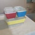 Vintage Pyrex Primary Colors refrigerator set