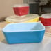 Vintage Pyrex Primary Colors refrigerator set