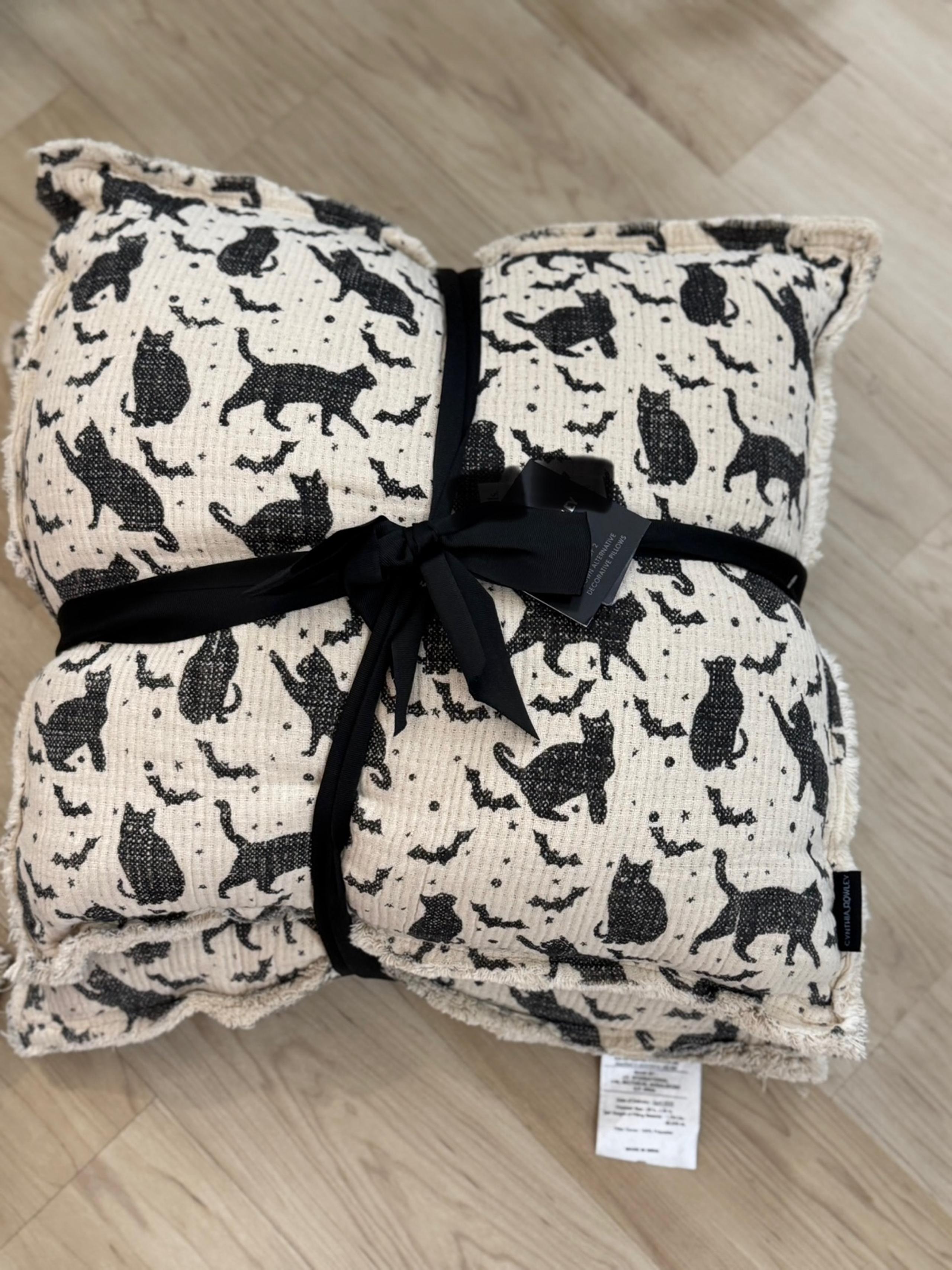 cynthia rowley 2 halloween pillows