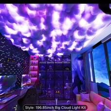 RGB LED Cloud Light Kit 5m - Music Sync, Multicolor Changing Strip Lights, USB P