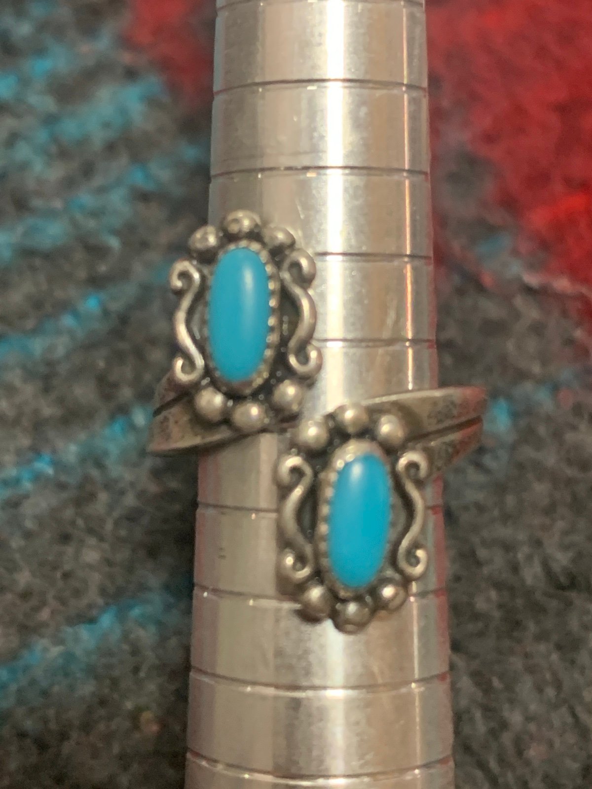 Vintage Sterling Native American Turquoise Ring