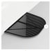 38 in. x 60 in. Steel Powder Coated Black, D-Shaped Egress Window Well Cover Sem