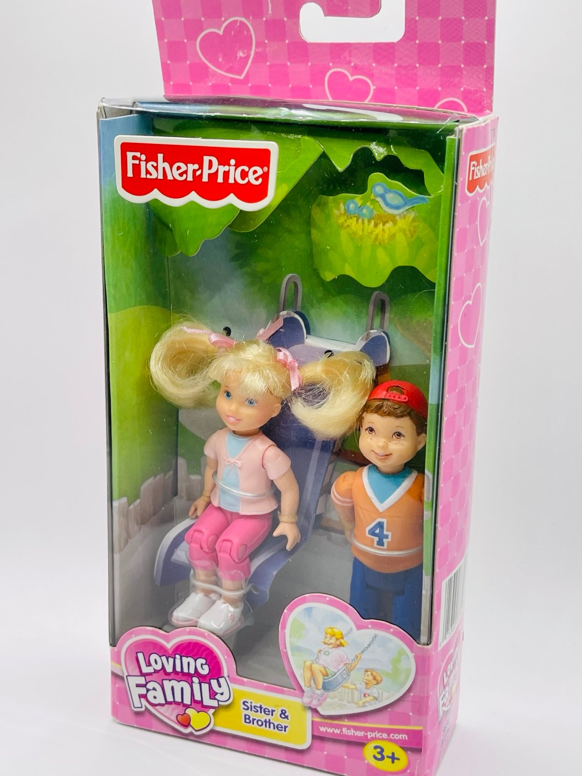 Fisher Price Loving Family Dollhouse rare Brother Sister Sibling dolls blonde