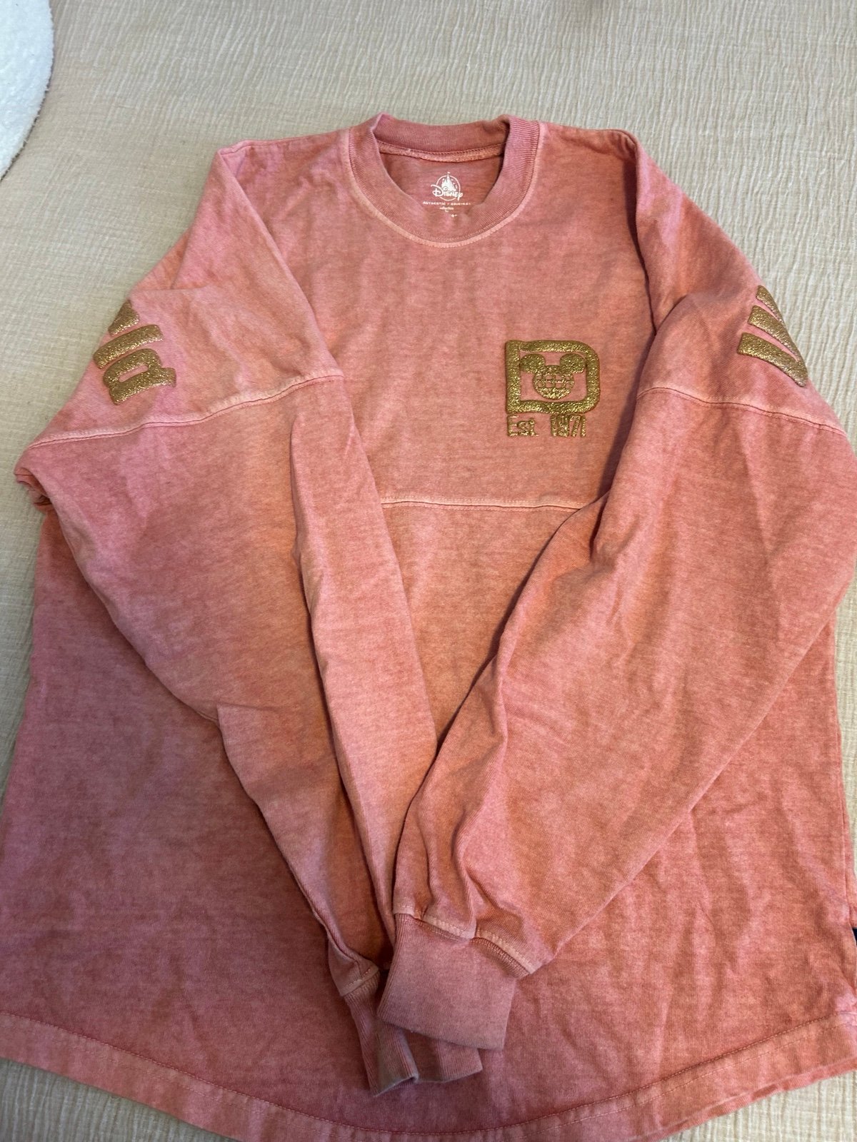 AUTHENTIC Walt Disney World Long Sleeve Jersey Tee