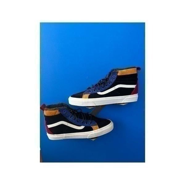 VANS MTE SK8-HI 46 Black Hiking Suede Fur Women's Size 11.5 Winter Boots VN0A3DQ