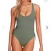 Body Glove Ibiza MISSY Ribbed One Piece in cactus green