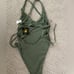 Body Glove Ibiza MISSY Ribbed One Piece in cactus green