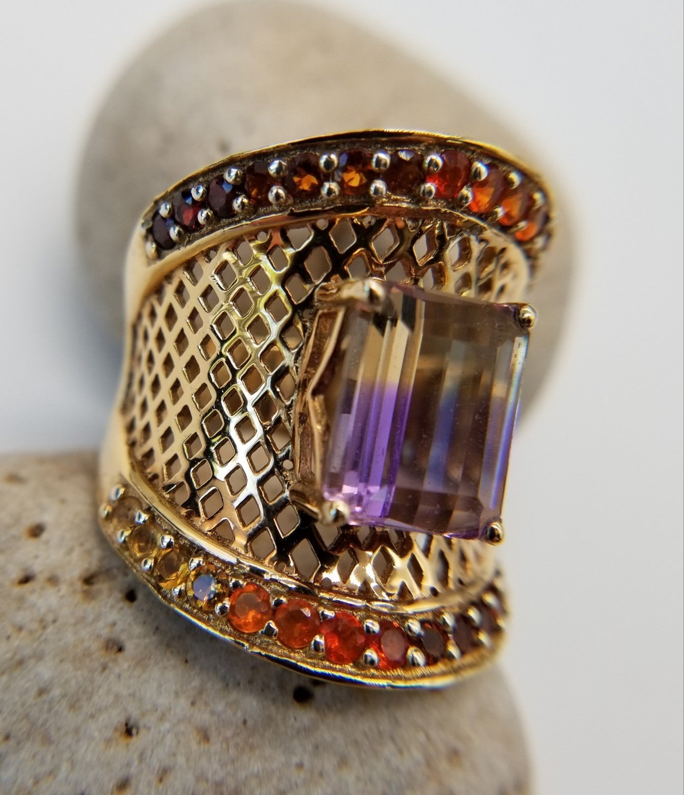 Anahi Ametrine. Multi Gemstone. Ring.