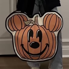 Mickey pumpkin tote bag