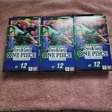 One Piece TCG Zoro & Sanji Starter Deck ST-12 English (SEALED) Lot of 3