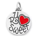 James Avery Sterling Silver Enamel U R Sweet Lollipop Charm