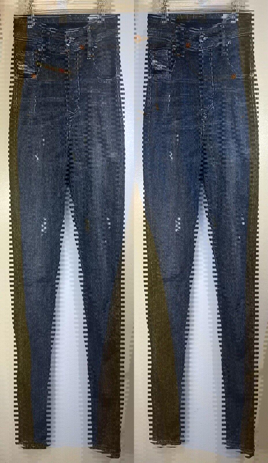 Diesel Jeans Larkee Beex Regular Tapered Mens 33x32 Blue Denim