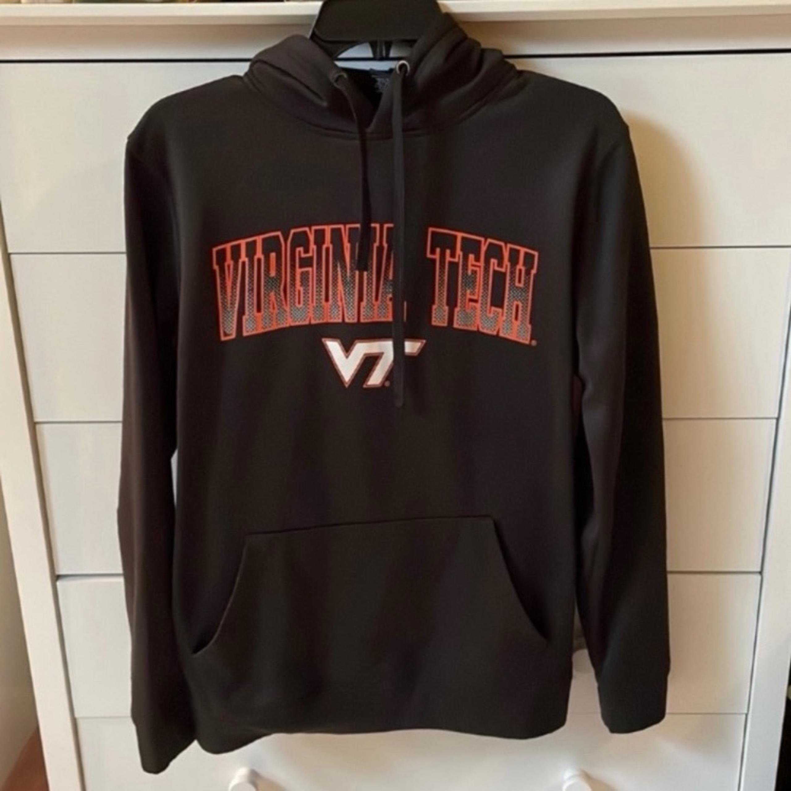 VIRGINIA TECH SIZE SMALL COLOSSEUM BLACK HOODIE