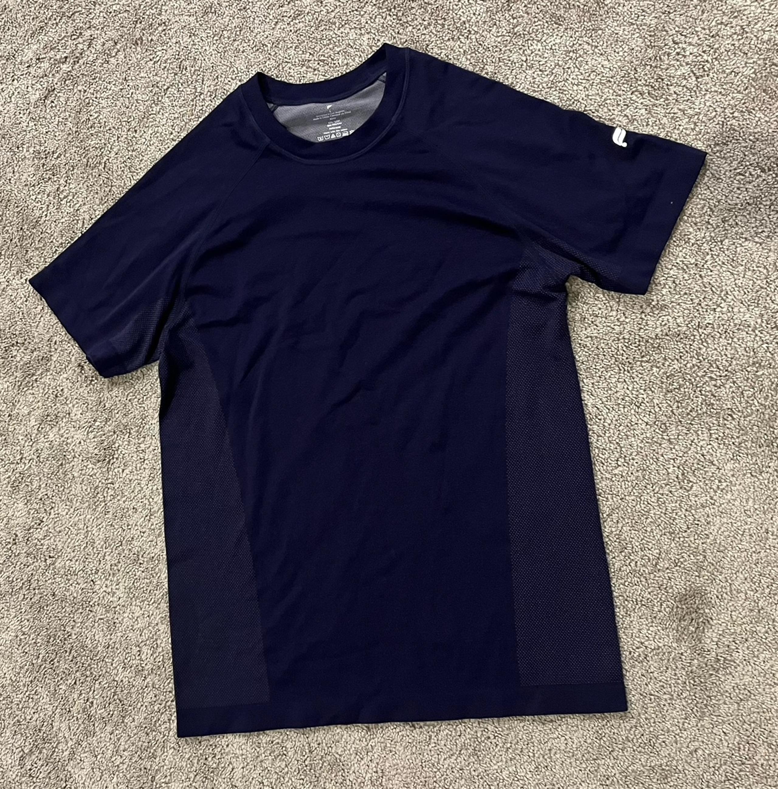 Fabletics Mens Training Shirt - Navy - Mens Small