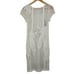 Rebecca Minkoff White Ivy Embroidered Zip Sheer Mesh Dress Size 4 NWT 398