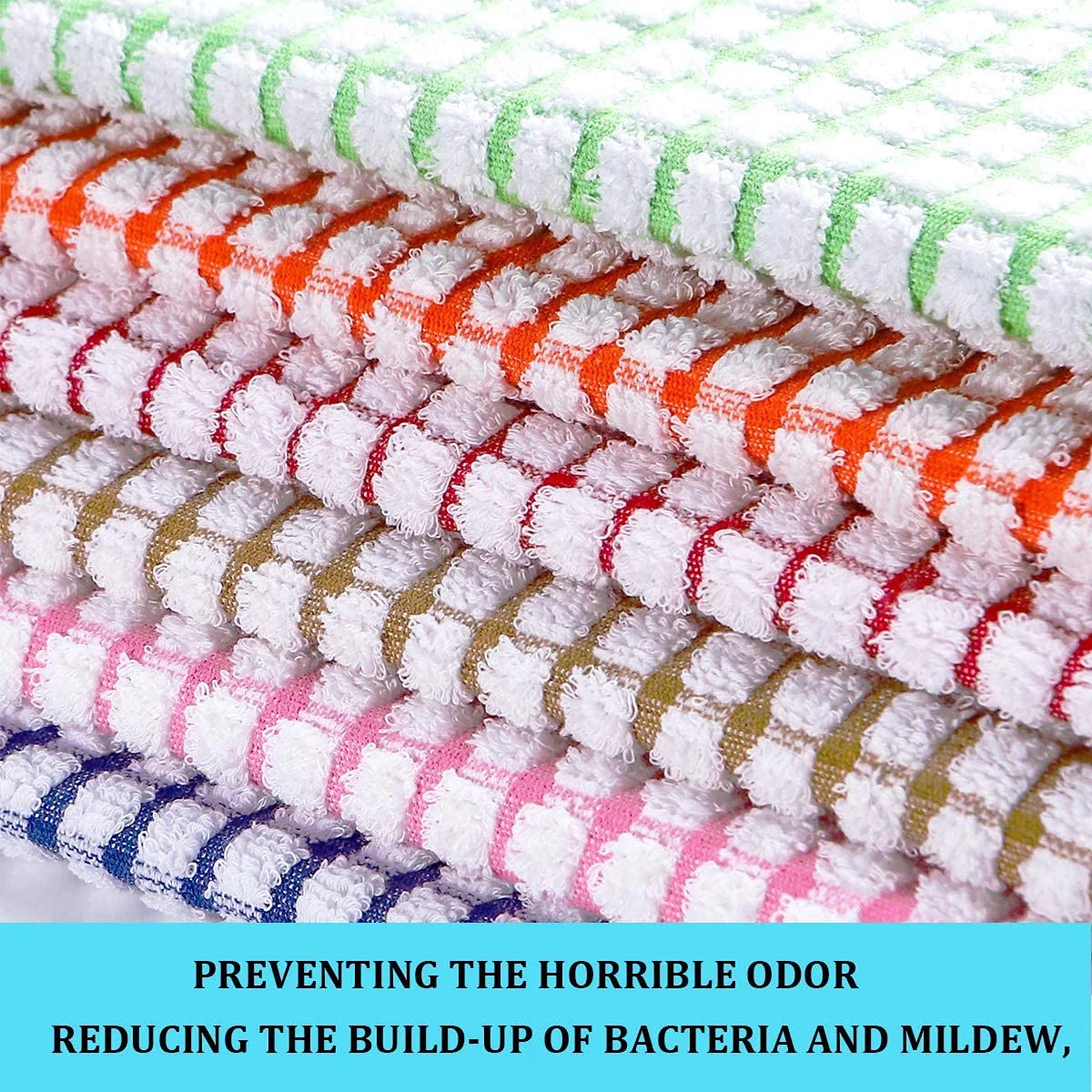 Kitchen Dish Towels, 12 Pack Dish Cloths for Washing Dishes Dish Rags
