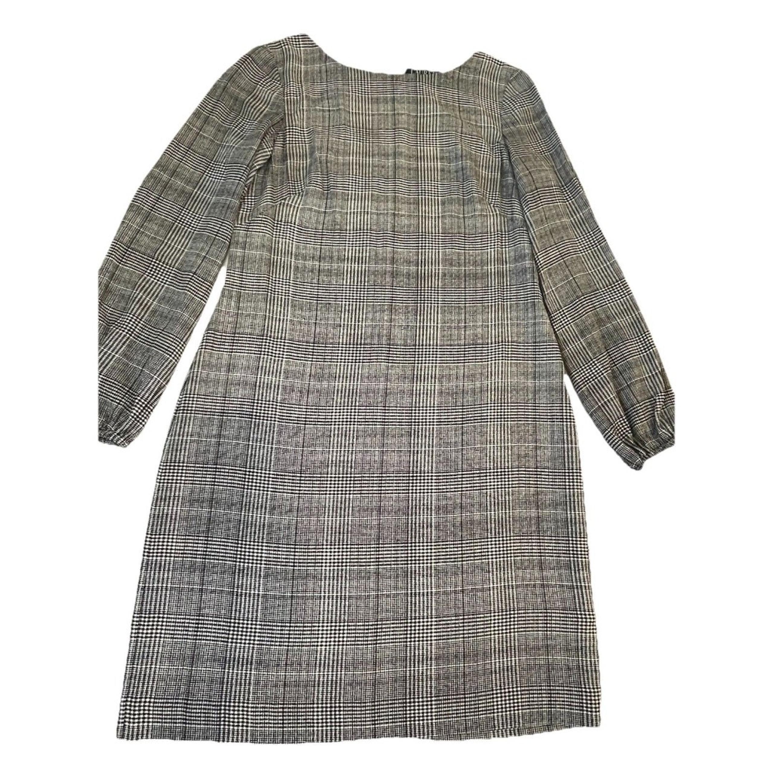 Lauren Ralph Lauren Women’s Classic Shift Houndstooth Plaid Dress-8