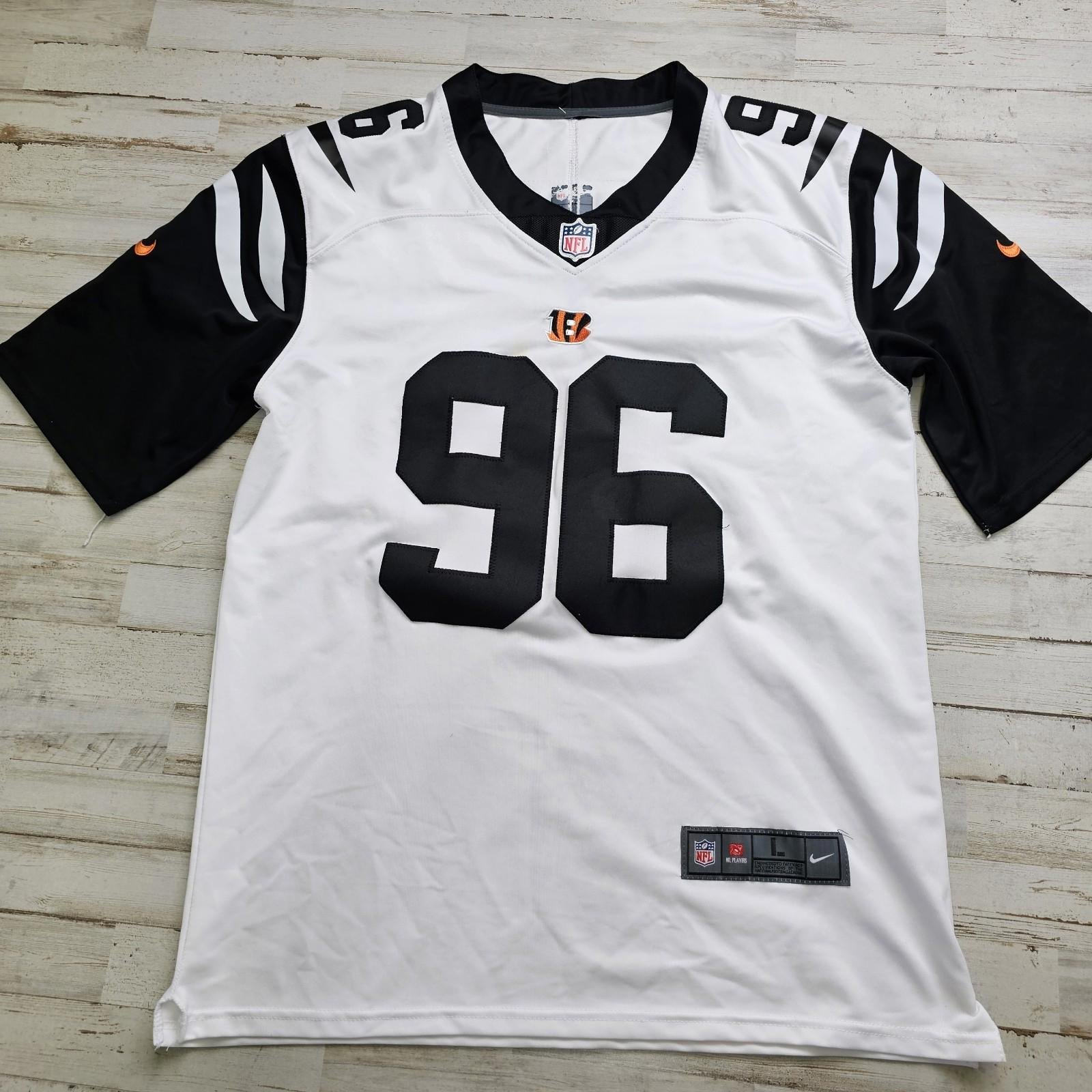 Carlos Dunlap Cincinnati Bengals Nike On Field #96 Jersey Size Men's LG Sewn