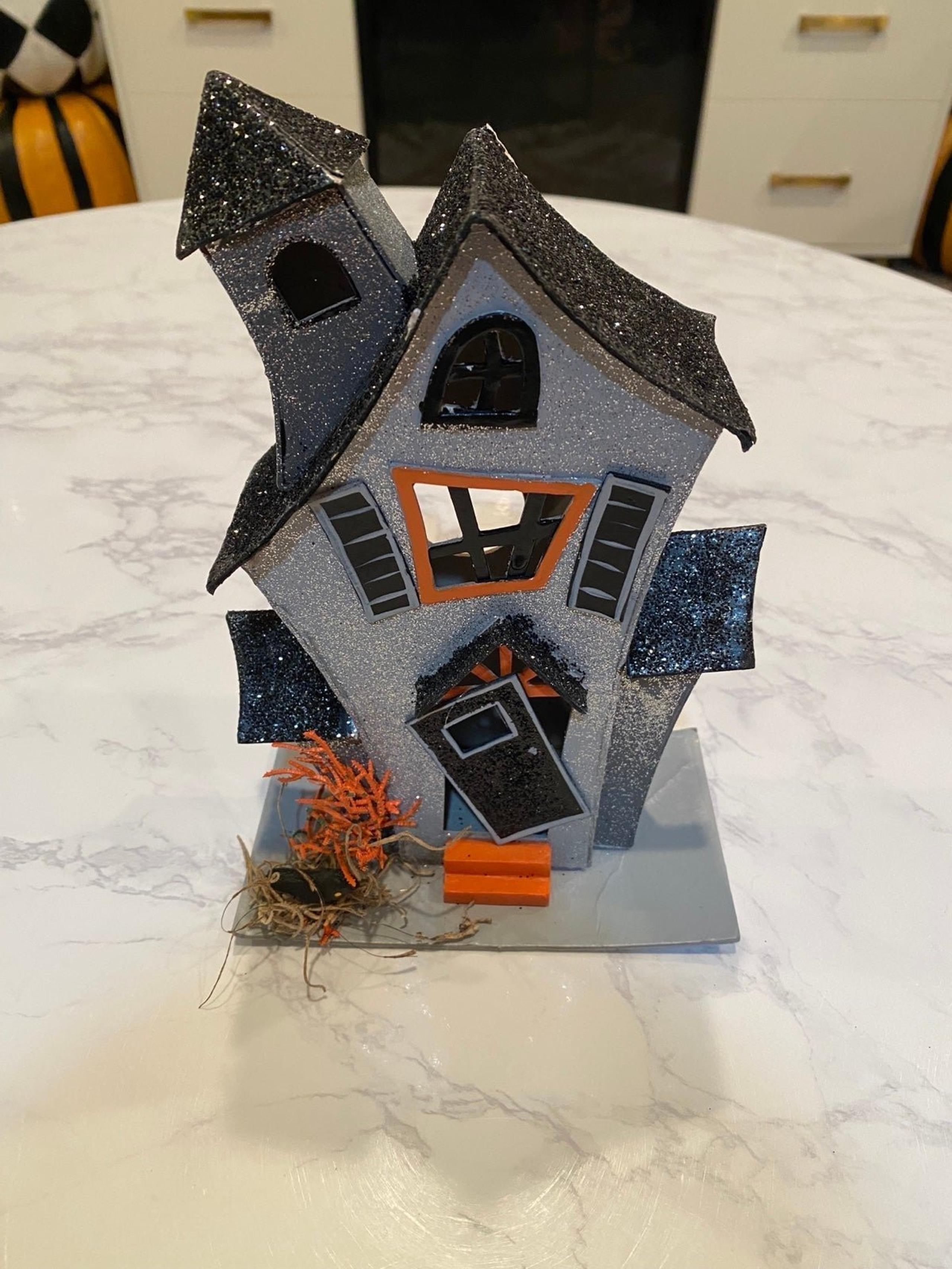 Grey witches Halloween decor house - Pier One