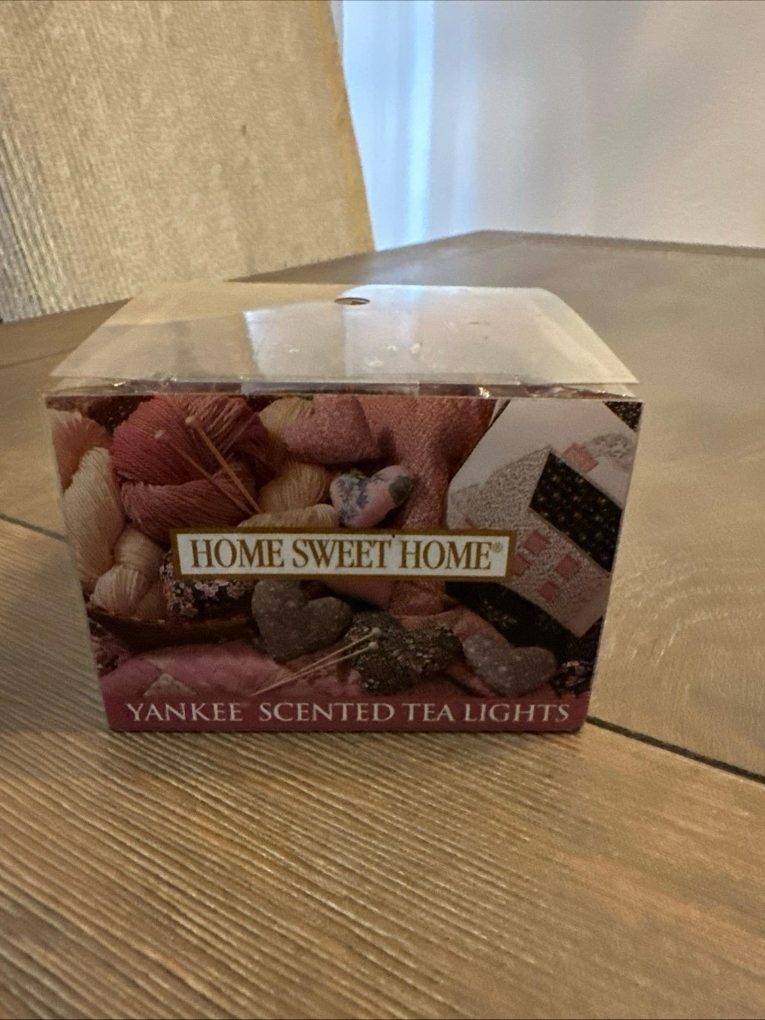 Yankee Candle Home Sweet Home Tea Light Candles Cinnamon Spices Box of 12 New