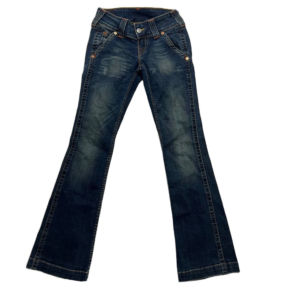 Rare Early 2000s Y2K Vintage Low Rise True Religion Jeans Style Emma Size 26