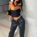The Kript Briar Faux Leather pants