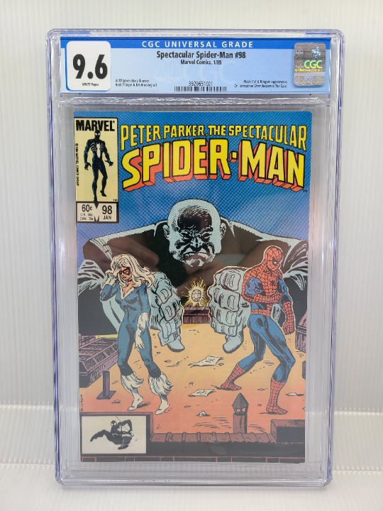 Spectacular Spider-Man #98 1985 1st Appearance SPOT Spiderverse Key CGC 9.6 WP