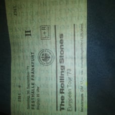 73 rolling stones ticket unused.. good color vintage