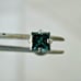 .18ct 3mm PRINCESS CUT 100% REAL BLUE DIAMOND LABRET BODY,CERT 1/4,5/16,3/8,7 /1