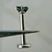 .18ct 3mm PRINCESS CUT 100% REAL BLUE DIAMOND LABRET BODY,CERT 1/4,5/16,3/8,7 /1