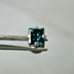 .18ct 3mm PRINCESS CUT 100% REAL BLUE DIAMOND LABRET BODY,CERT 1/4,5/16,3/8,7 /1