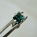.18ct 3mm PRINCESS CUT 100% REAL BLUE DIAMOND LABRET BODY,CERT 1/4,5/16,3/8,7 /1